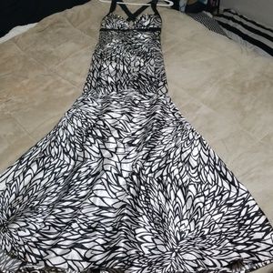 Black and white dress